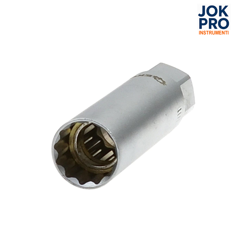 Aizdedzes sveces uzgriežņu atslēga 3/8" 14mm 12 punktu, Renault BMW