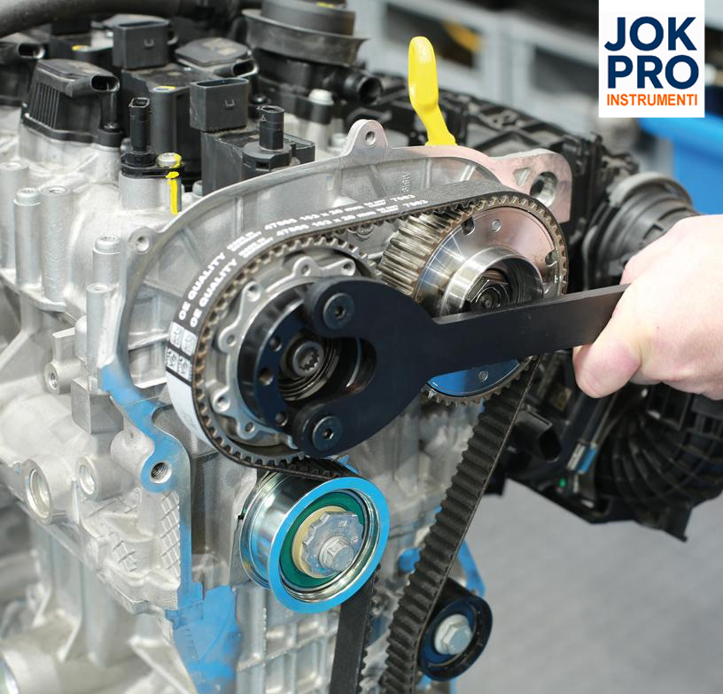 Sadales vārpstas un kloķvārpstas zobratu fiksācijas atslēga VW 0-140 mm