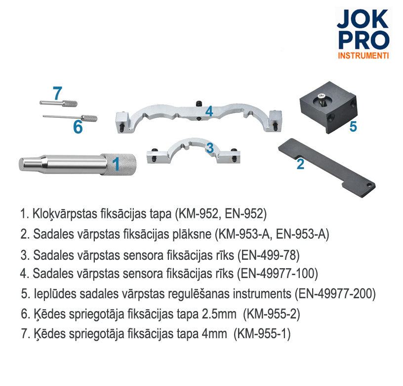 Opel 1.0/1.2/1.4 laika sadales regulēšanai