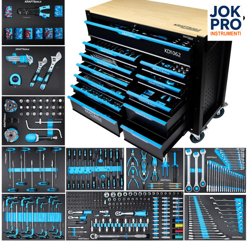 Instrumentu skapis ar 501 elementu