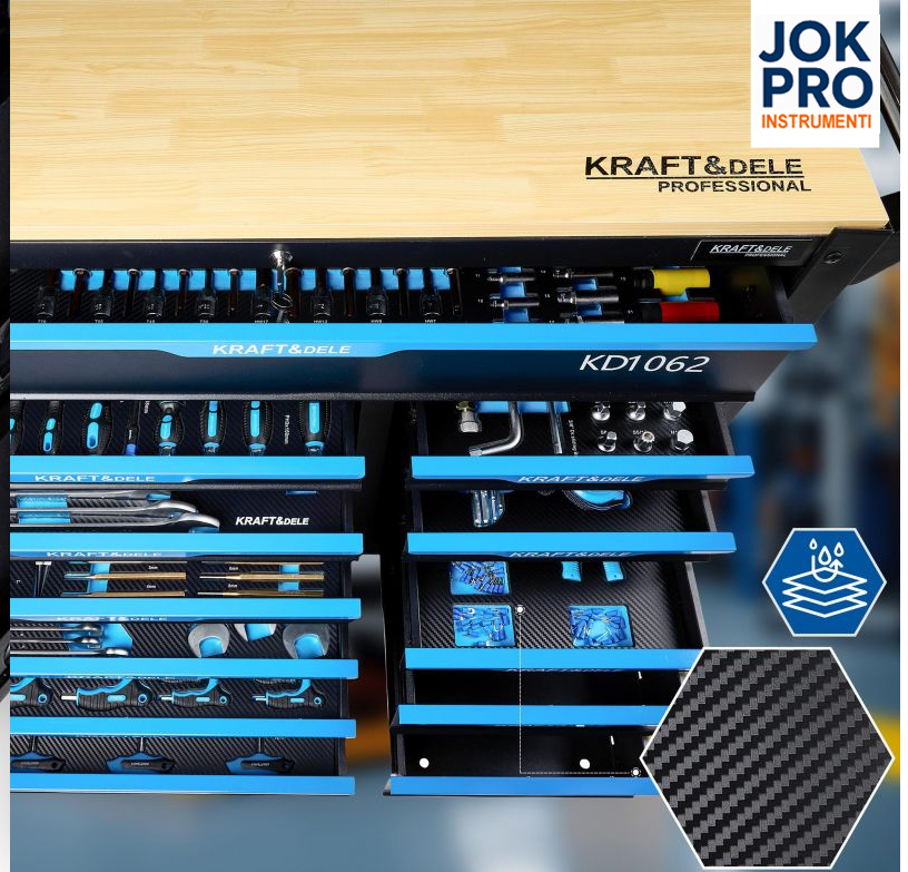 Instrumentu skapis ar 501 elementu
