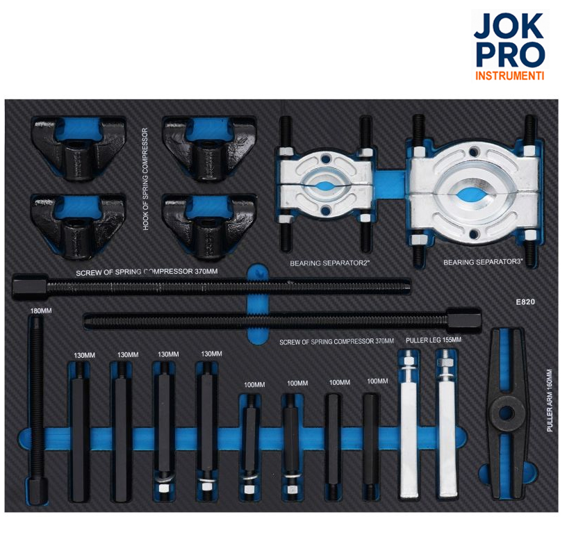 Profesionāls instrumentu skapis ar 309 instrumentiem