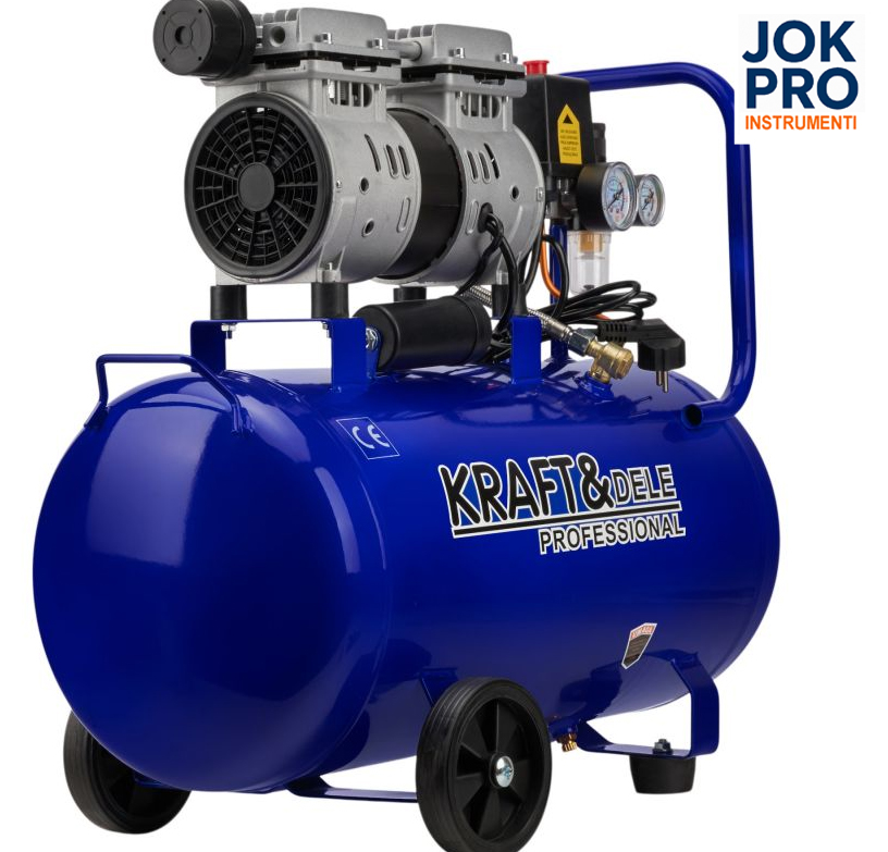 Bezeļļas kompresors 50L 1500W 290L/min