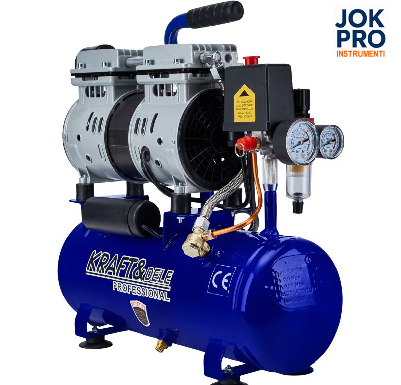 Bezeļļas kompresors 9L 550W 155L/min