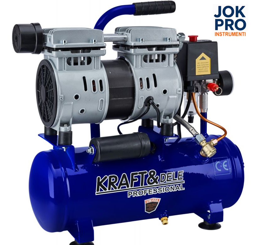 Bezeļļas kompresors 9L 550W 155L/min