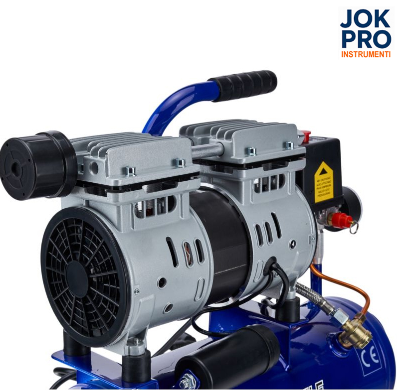 Bezeļļas kompresors 9L 550W 155L/min
