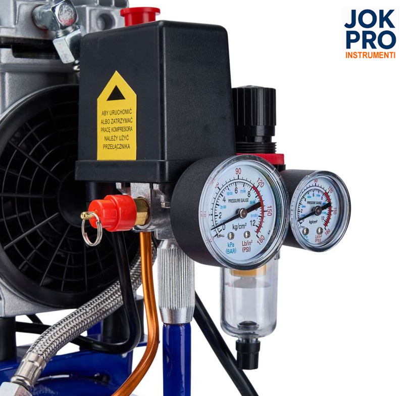Bezeļļas kompresors 9L 550W 155L/min