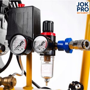 Bezeļļas divtaktu kompresors HURAGAN, 50L - Image 3