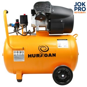 Bezeļļas divtaktu kompresors HURGAN, 100L - Image 2