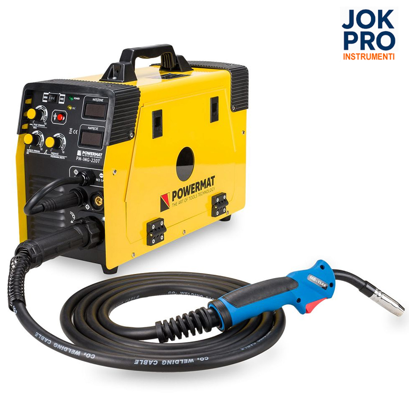 Invertora metināšanas aparāts MIG / MAG / FCAW / MMA / LIFT-TIG, 220A