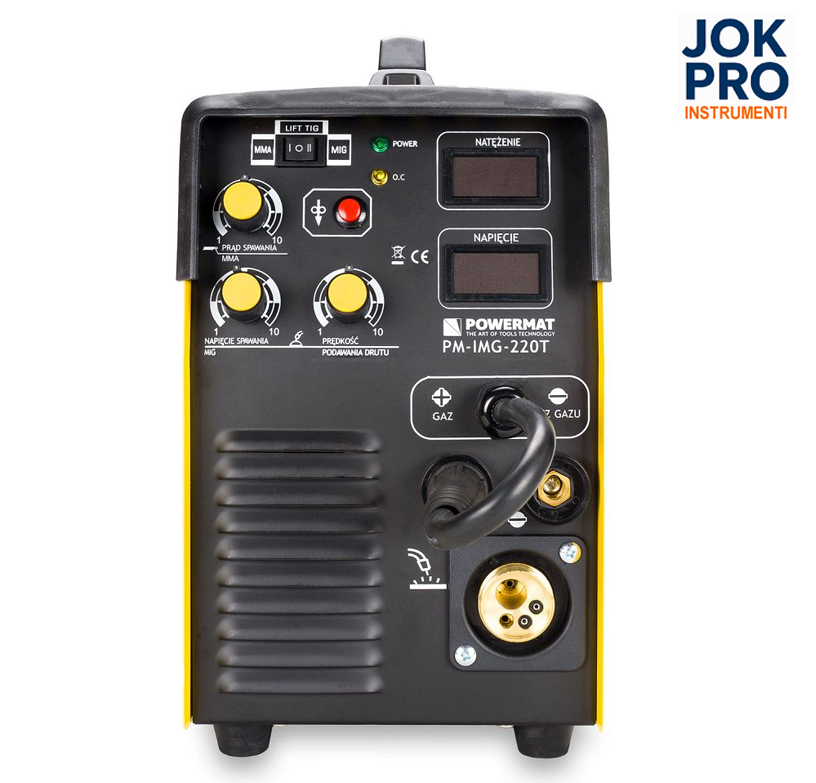 Invertora metināšanas aparāts MIG / MAG / FCAW / MMA / LIFT-TIG, 220A