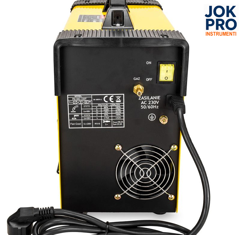 Invertora metināšanas aparāts MIG / MAG / FCAW / MMA / LIFT-TIG, 220A