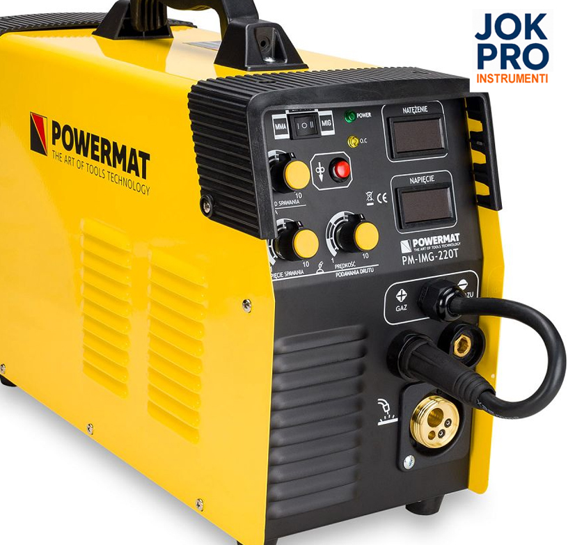 Invertora metināšanas aparāts MIG / MAG / FCAW / MMA / LIFT-TIG, 220A