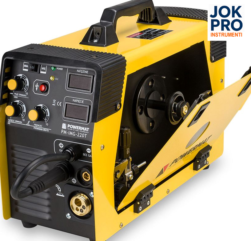 Invertora metināšanas aparāts MIG / MAG / FCAW / MMA / LIFT-TIG, 220A