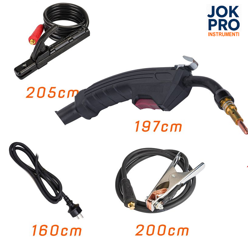 Invertora metināšanas iekārta MIG/MAG /FLUX /MMA /LIFT-TIG, 200A