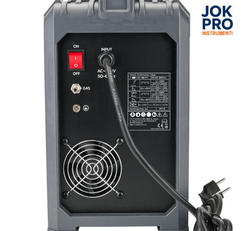 Invertora metināšanas aparāts 220A MIG/MAG, MMA, TIG LIFT un FLUX