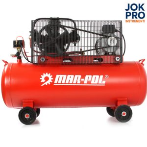 100 L virzuļu kompresors ar 3 cilindru W tipa agregātu - Image 2