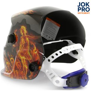 Automātiski aptumšojoša metināšanas maska FLAMES - Image 2