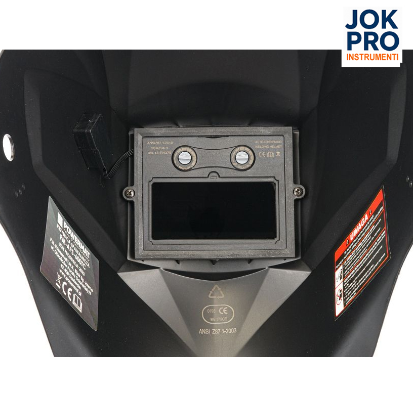 Automātiski aptumšojošā metināšanas ķivere BLACK